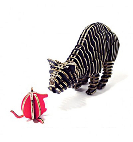 Tenon Art Thank You Cat (Black, not assemble)